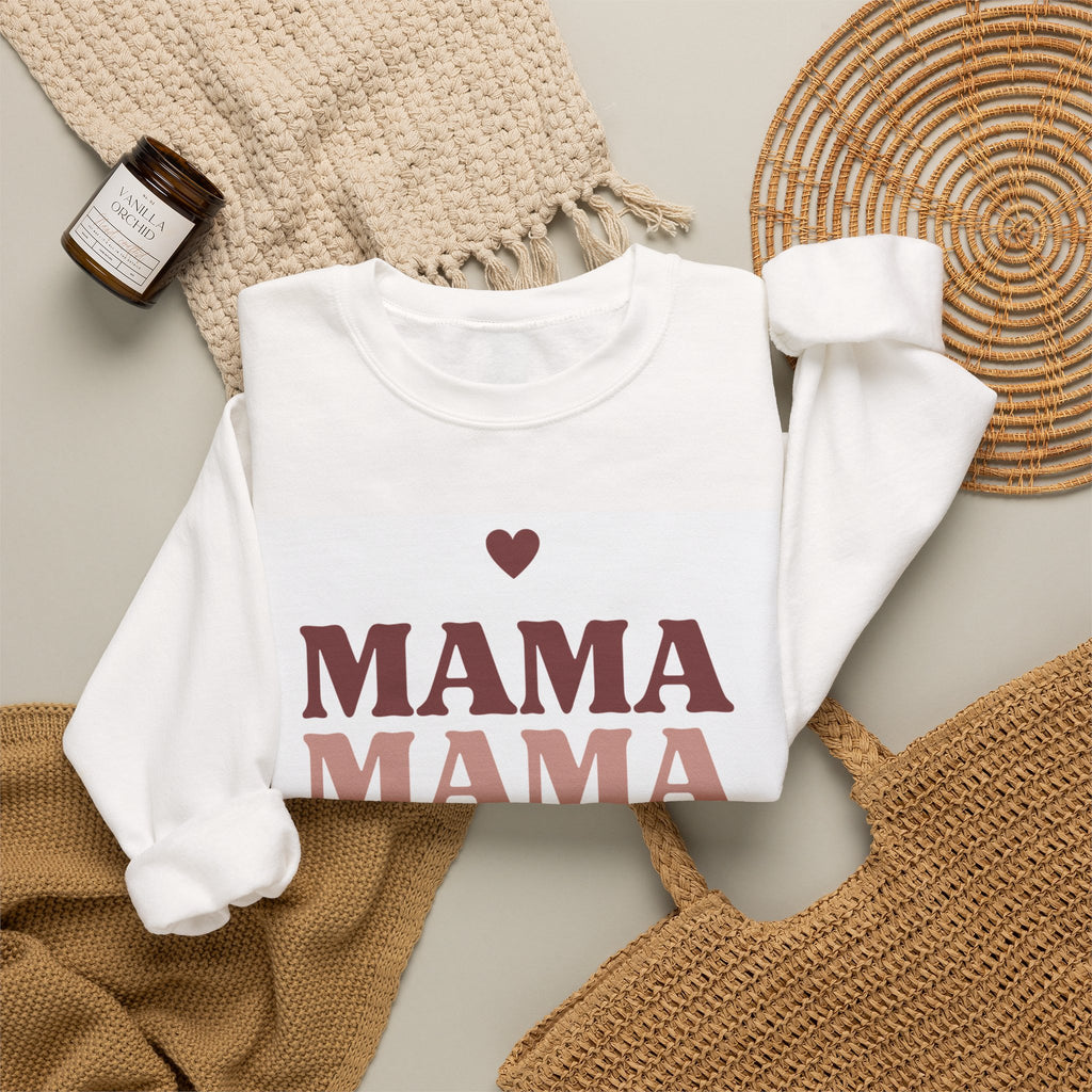 Mama Retro Stack Sweatshirt — Cozy Mother’s Day Gift