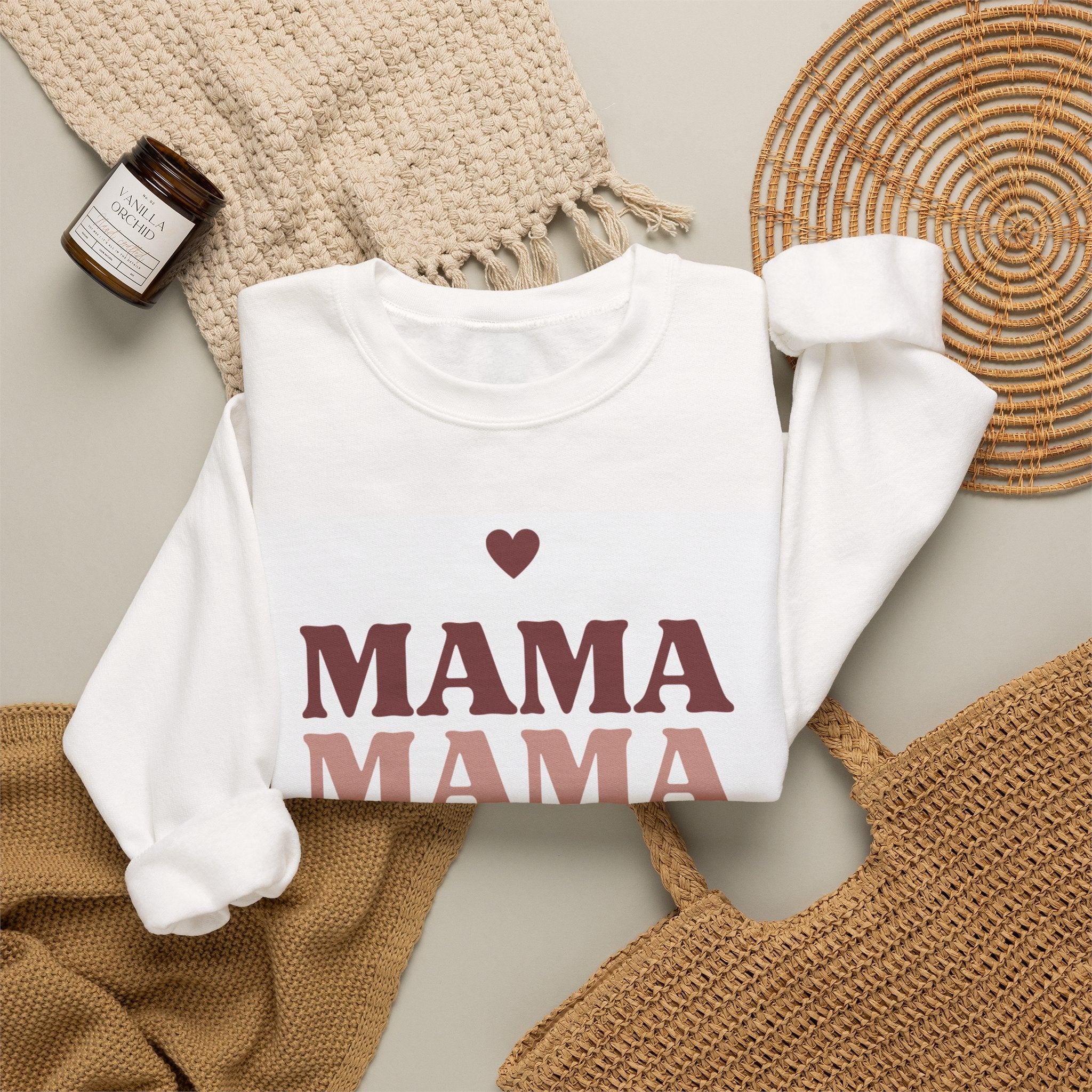 Mama Retro Stack Sweatshirt — Cozy Mother’s Day Gift