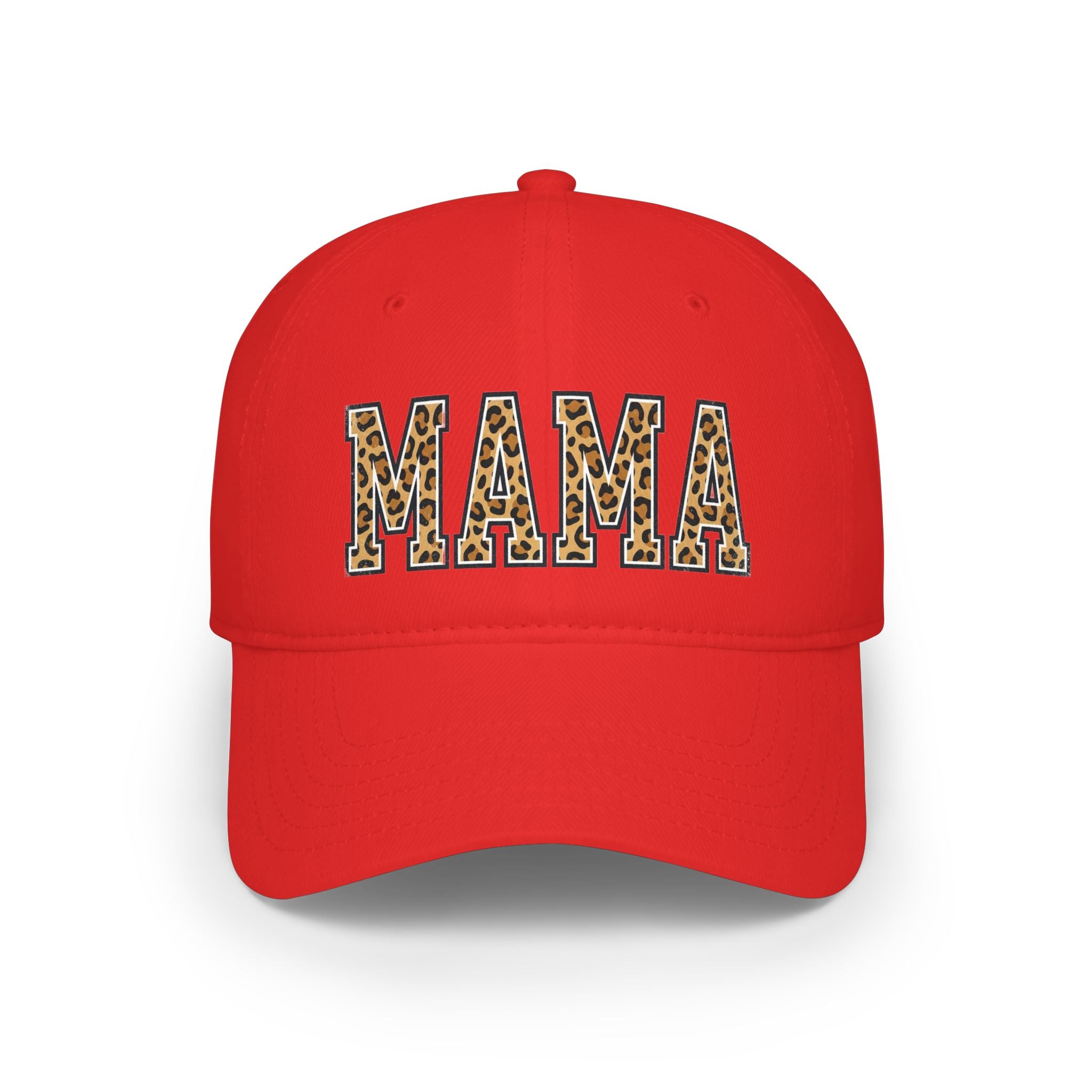 Leopard Print "MAMA" Low Profile Baseball Cap — Mom Gift, Mother's Day Hat