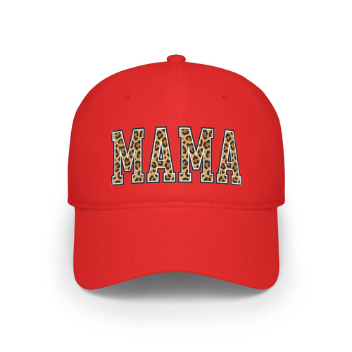Leopard Print "MAMA" Low Profile Baseball Cap — Mom Gift, Mother's Day Hat