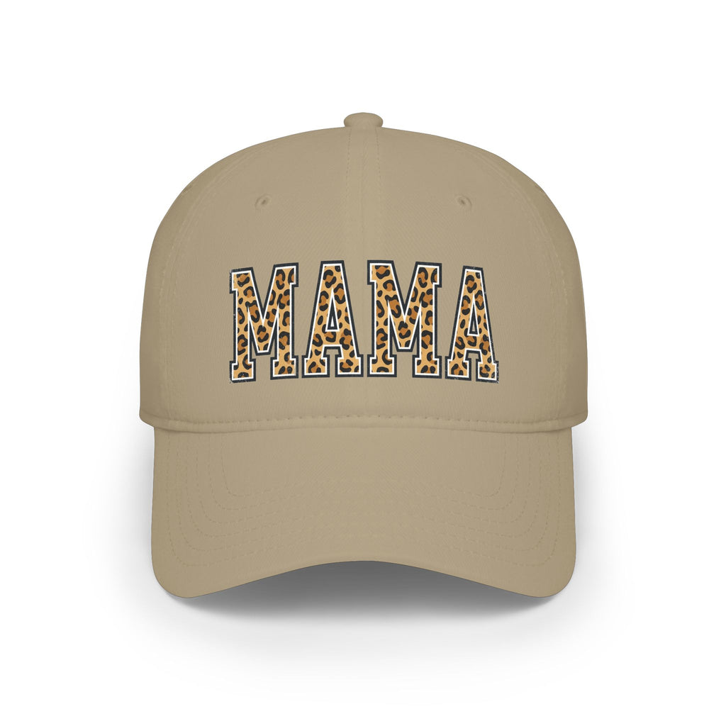 Leopard Print "MAMA" Low Profile Baseball Cap — Mom Gift, Mother's Day Hat