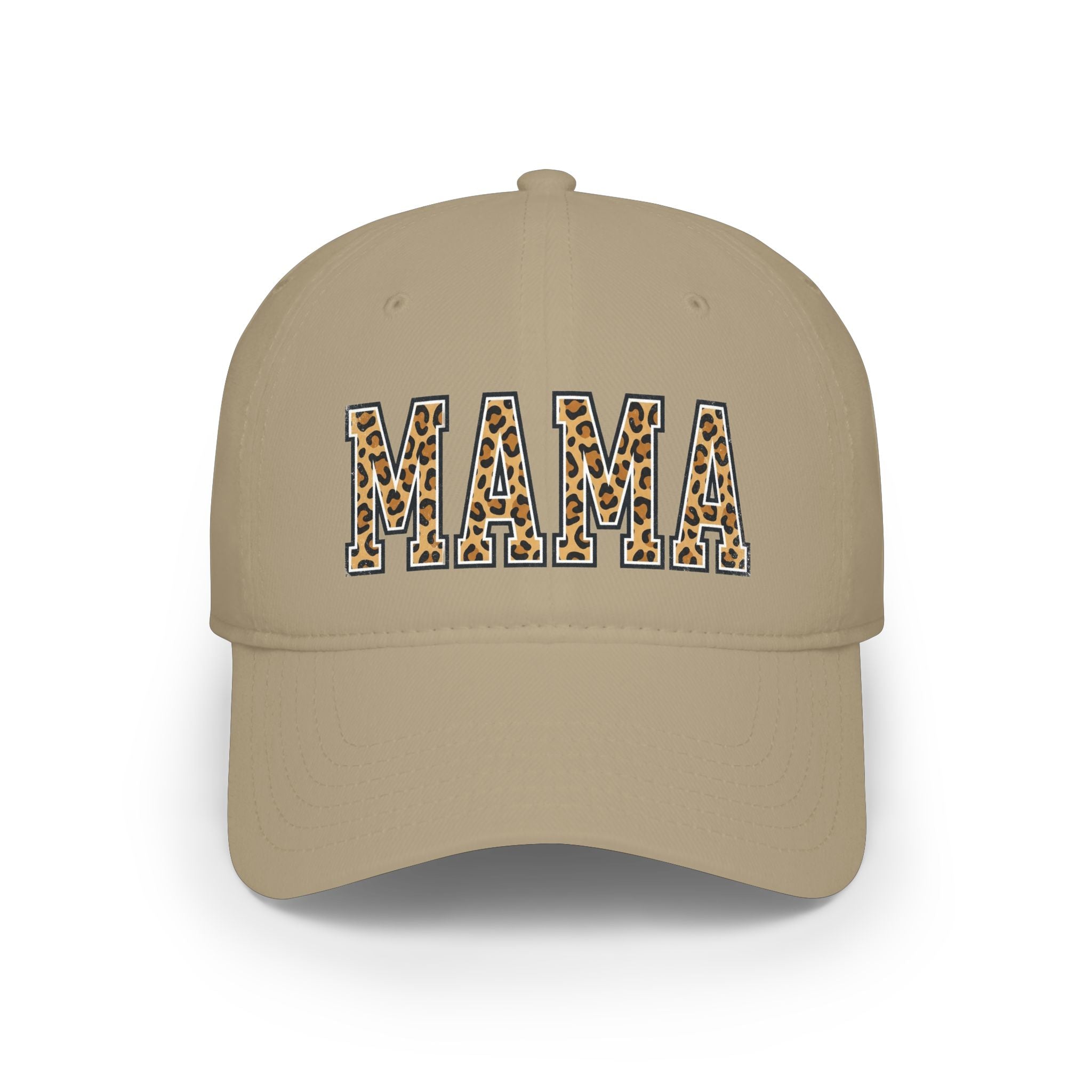 Leopard Print "MAMA" Low Profile Baseball Cap — Mom Gift, Mother's Day Hat