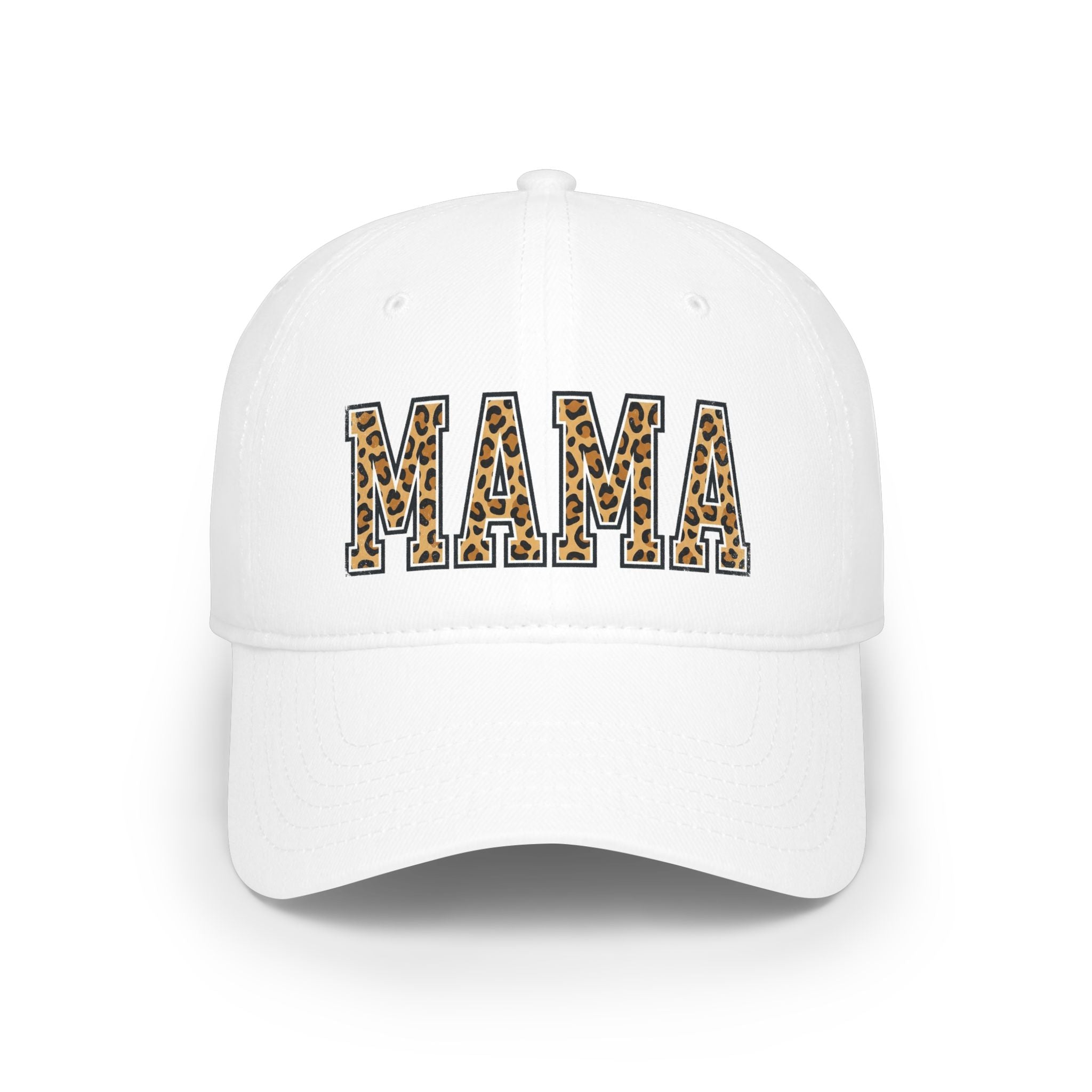 Leopard Print "MAMA" Low Profile Baseball Cap — Mom Gift, Mother's Day Hat
